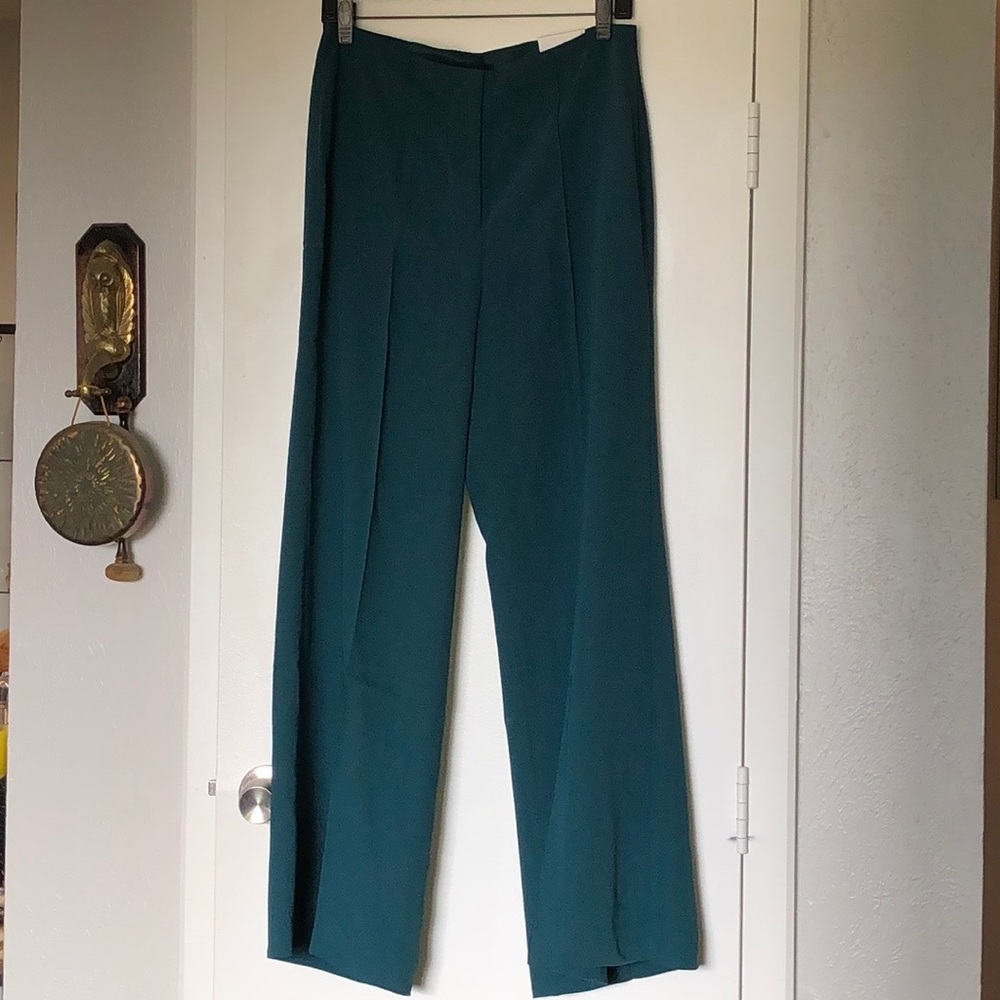 Express turquoise high rise trouser pant